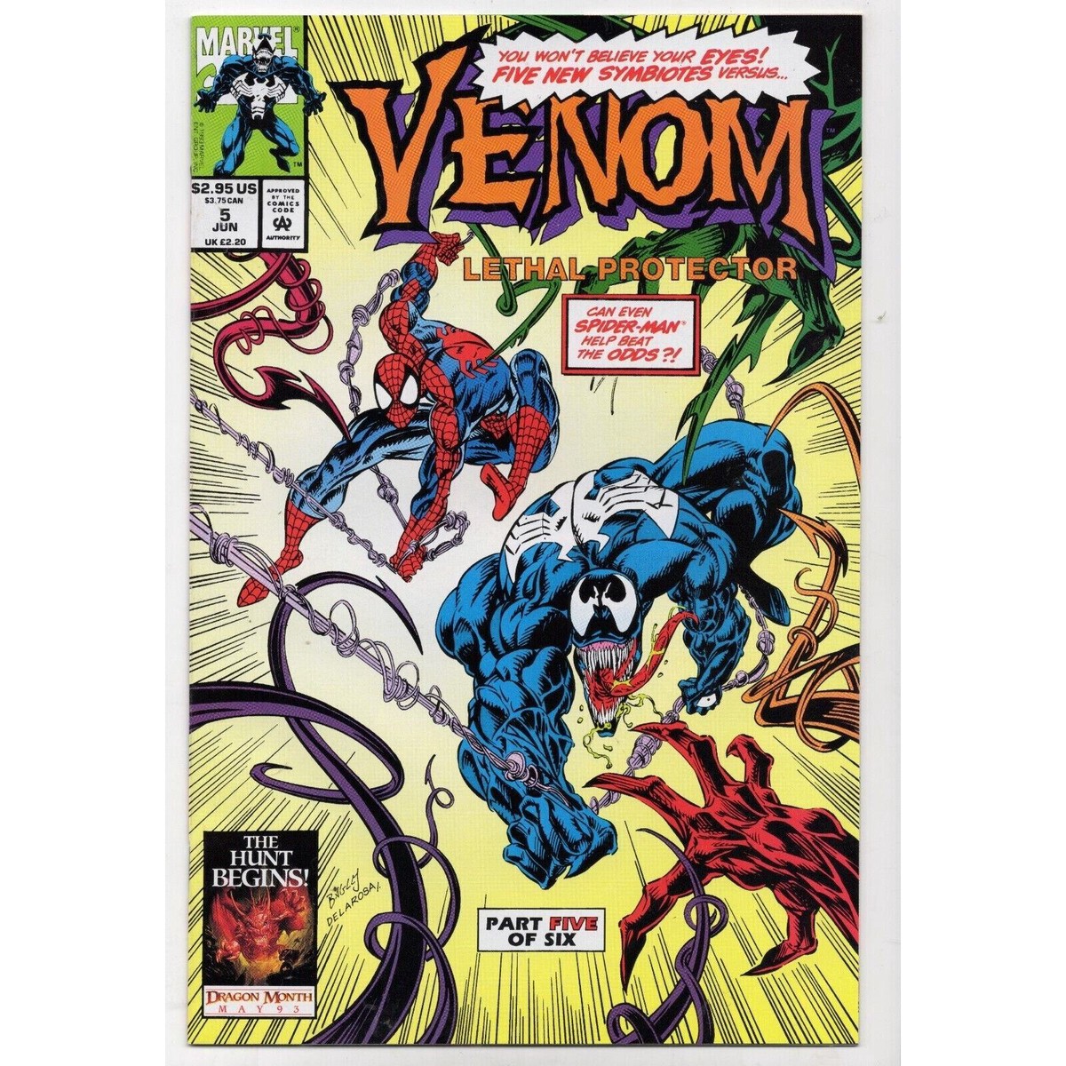 Venom Lethal Protector 5 Marvel Comics (1993)