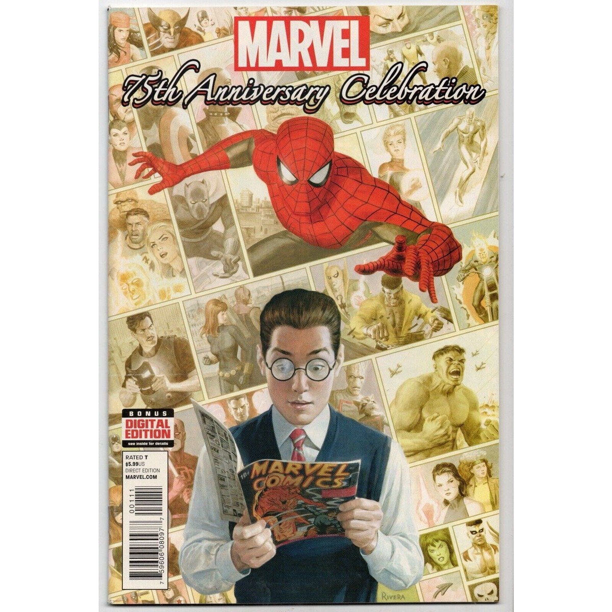 75th Anniversary Celebration 1 Marvel (2014) Comic Book Last Stan Lee