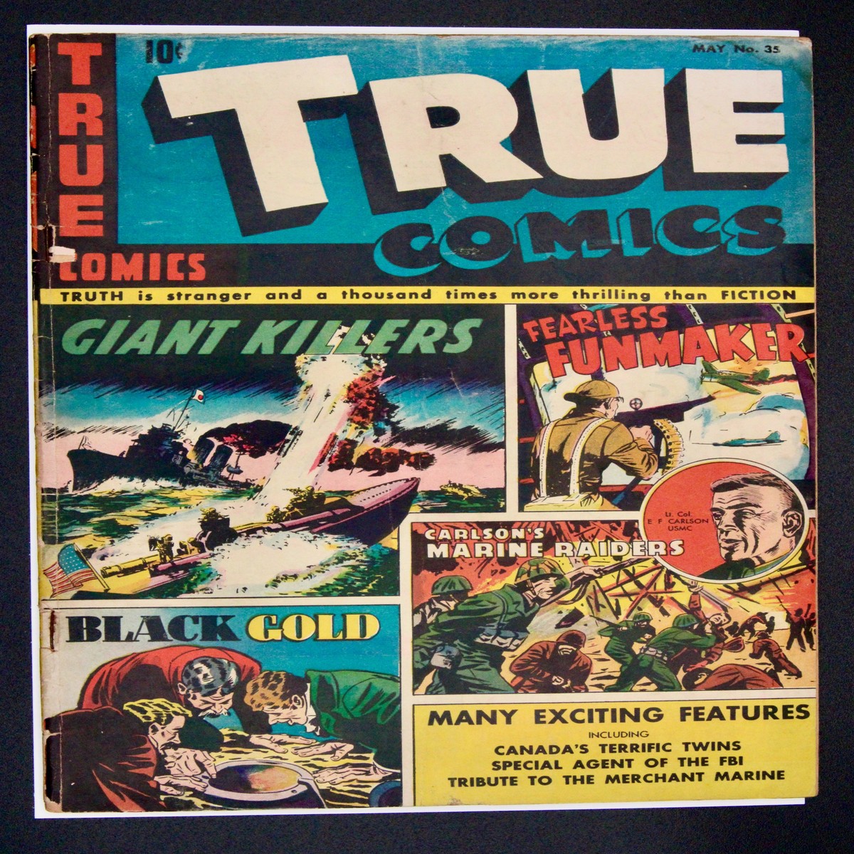 True Comics 35 Parents Magazine Press (1944) Pre-Code War Golden Ag