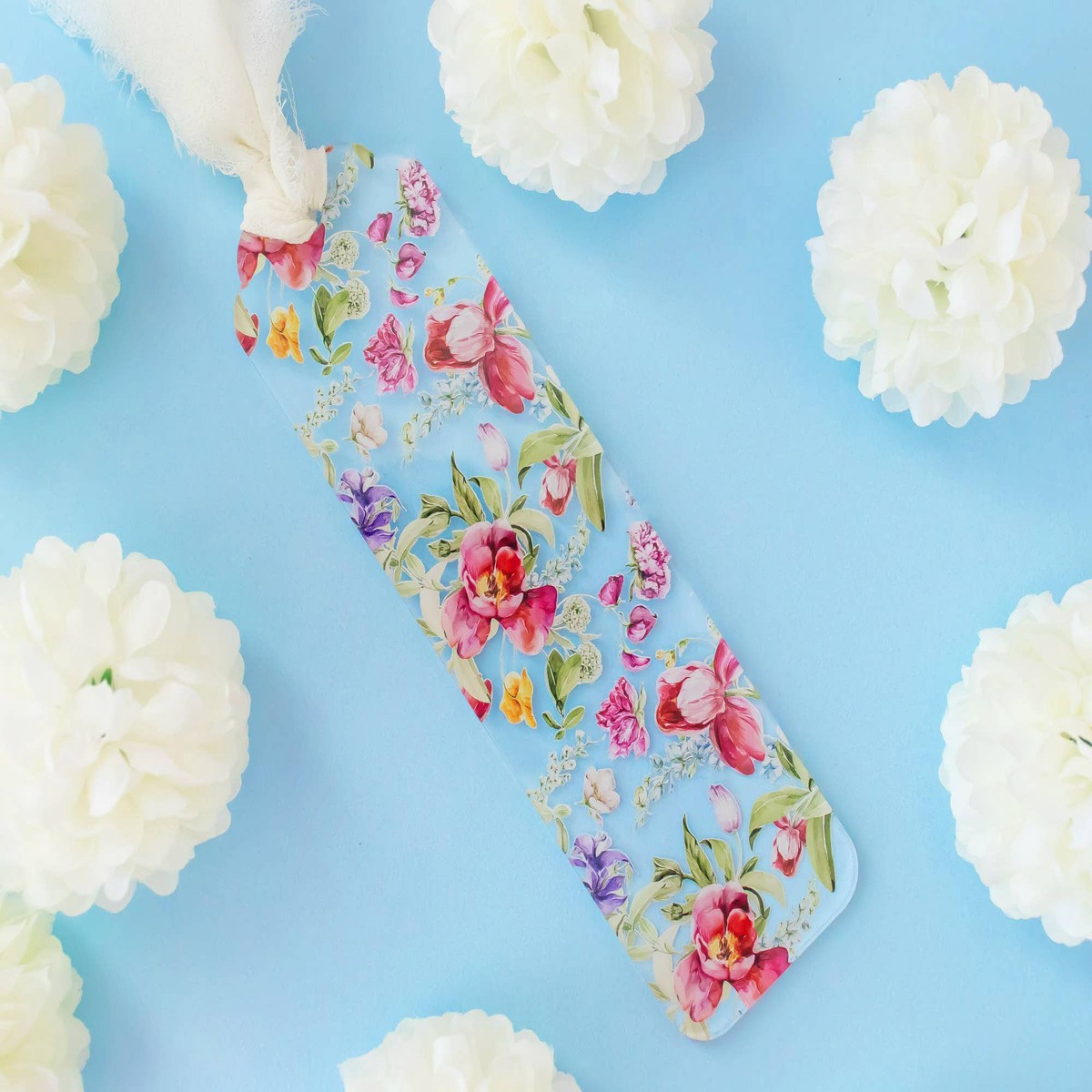 Floral Acrylic Bookmark