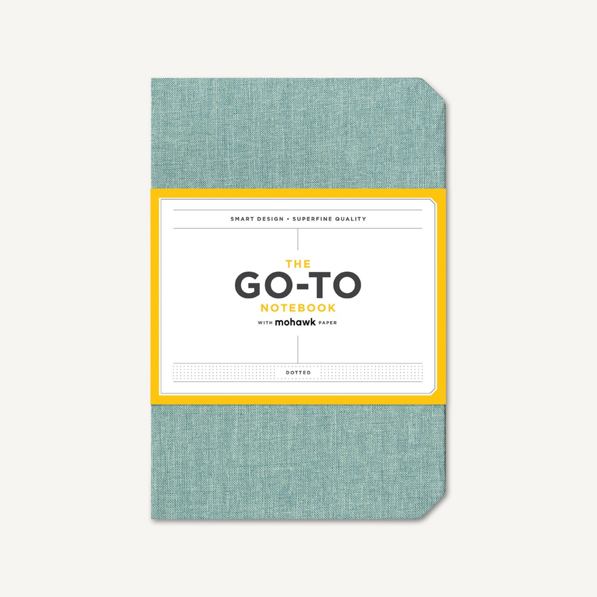 Go-To Notebook with Mohawk Paper Sage Blue Dotted