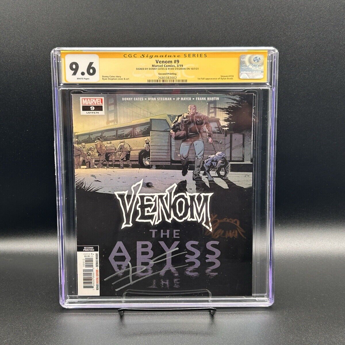 Venom 9 CGC 96 2ND Print 2x Signed Stegman Cates - 1st App Dylan Brock