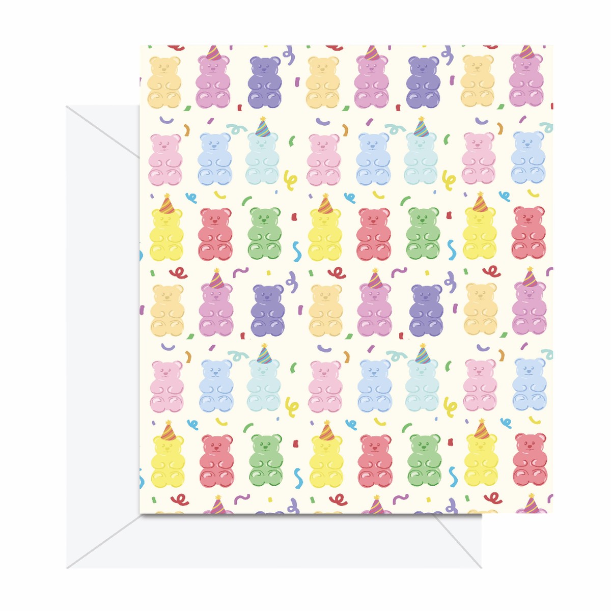 Gummy Bear Pattern - Greeting Card