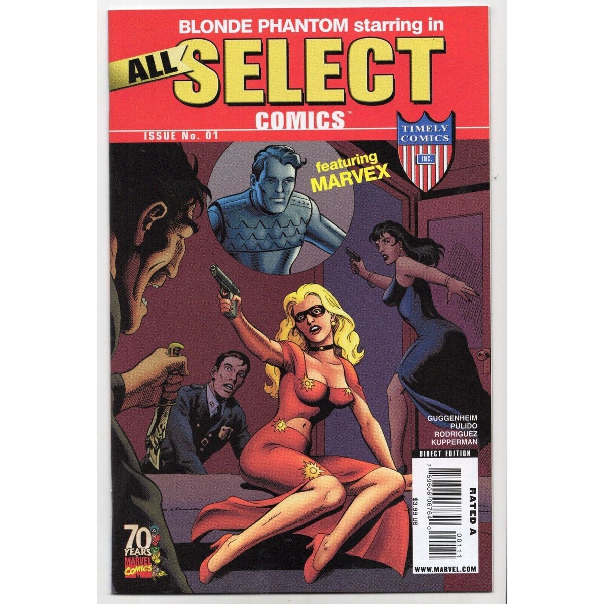 ALL-SELECT COMICS 1 Marvel Comics (2009) BLONDE PHANTOM TAYLOR SWIFT