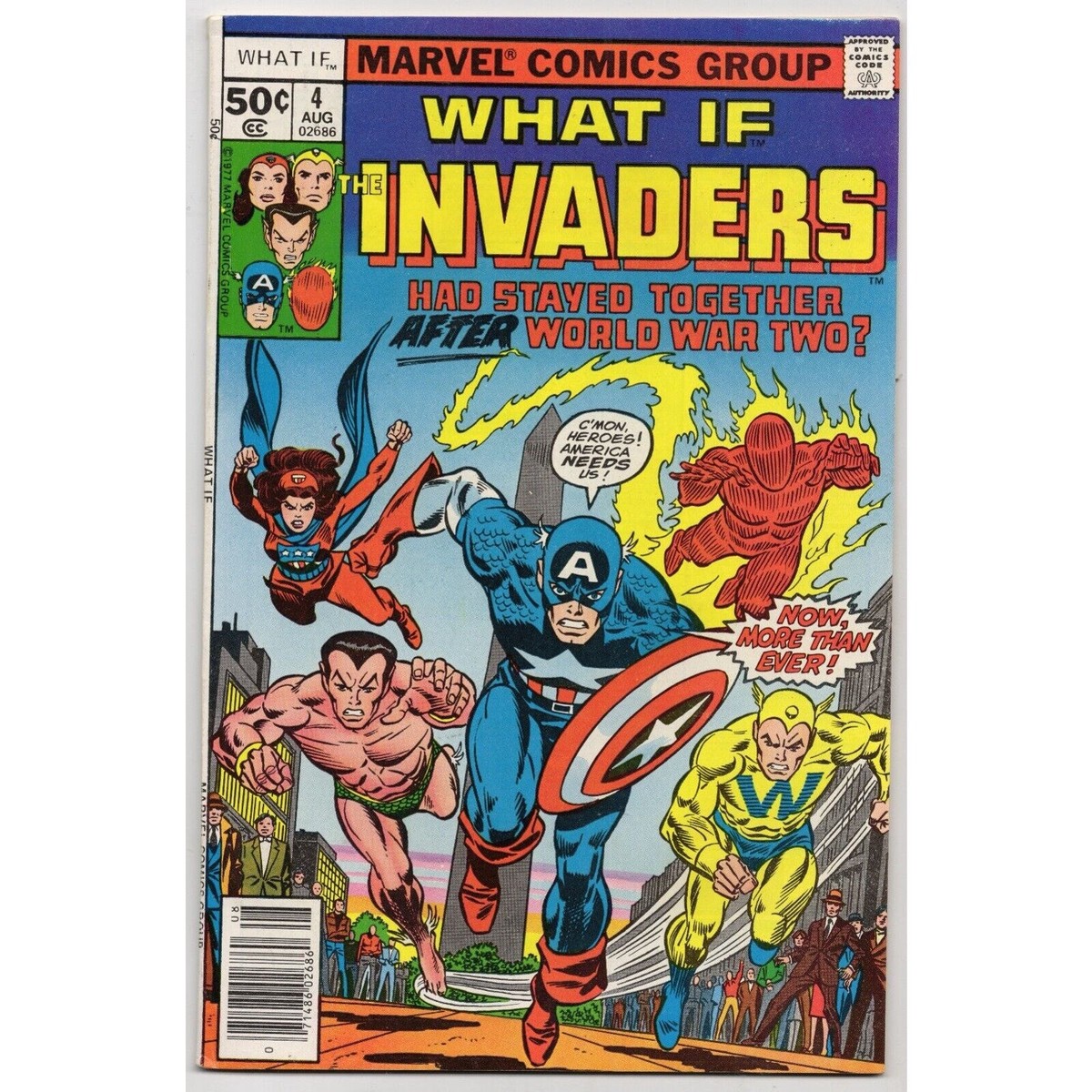 What If 4 Marvel Comics (1977) Invaders Had Stayed Together After WWII