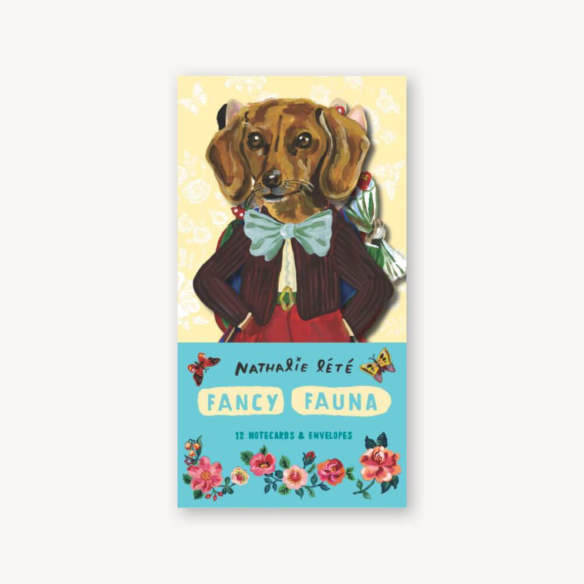 Fancy Fauna 12 Notecards Envelopes