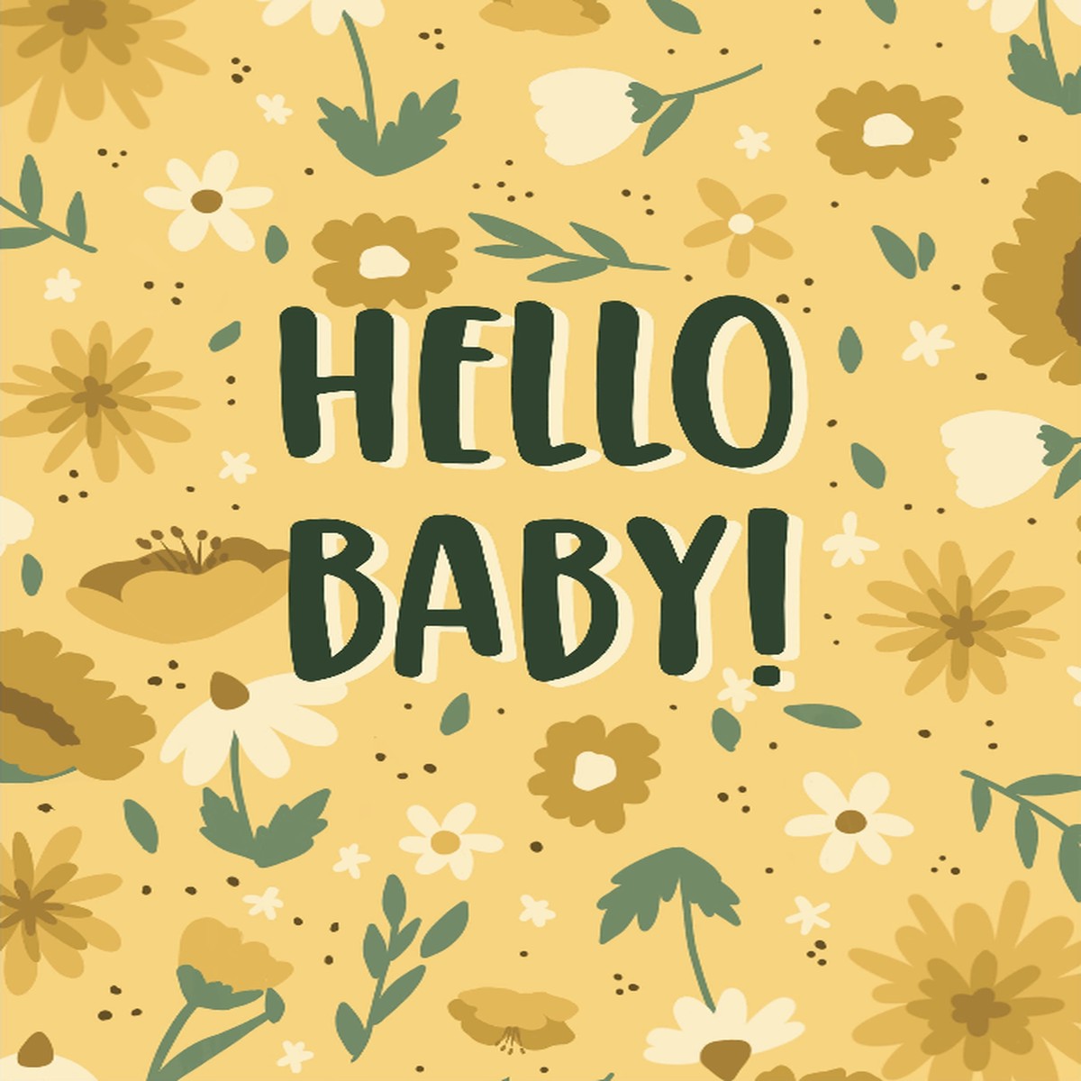 Hello Baby- Greeting Card
