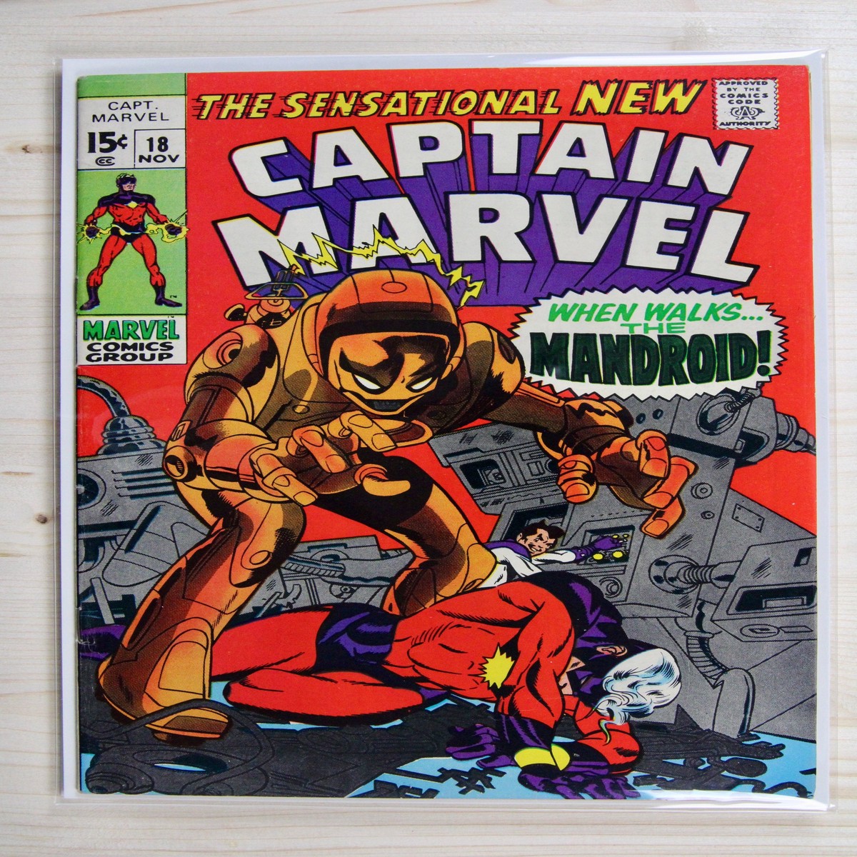 Captain Marvel 18 Marvel (1969) 80 VF