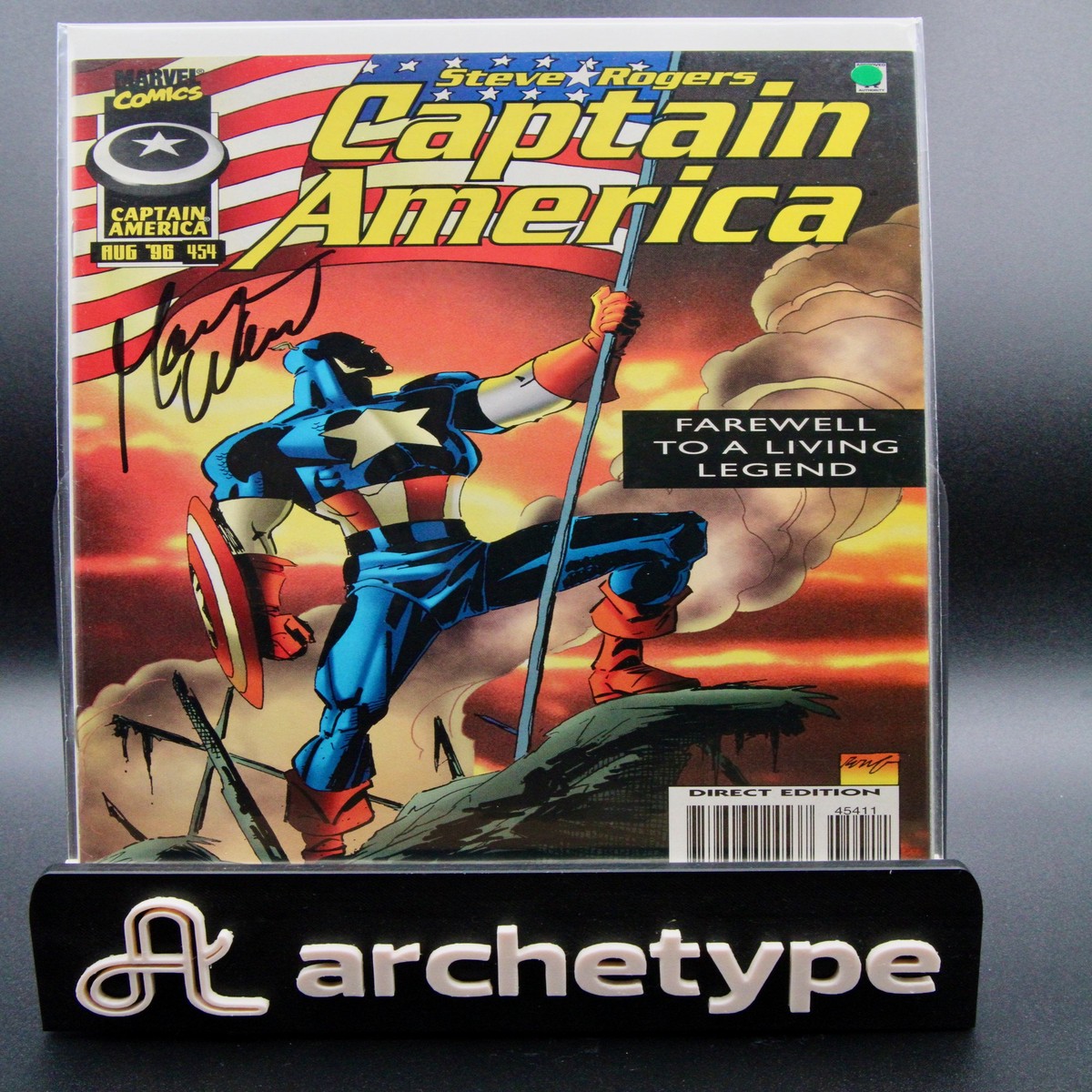 Captain America 454 Marvel (1996) Captain America Operation Rebirth Direct Edition