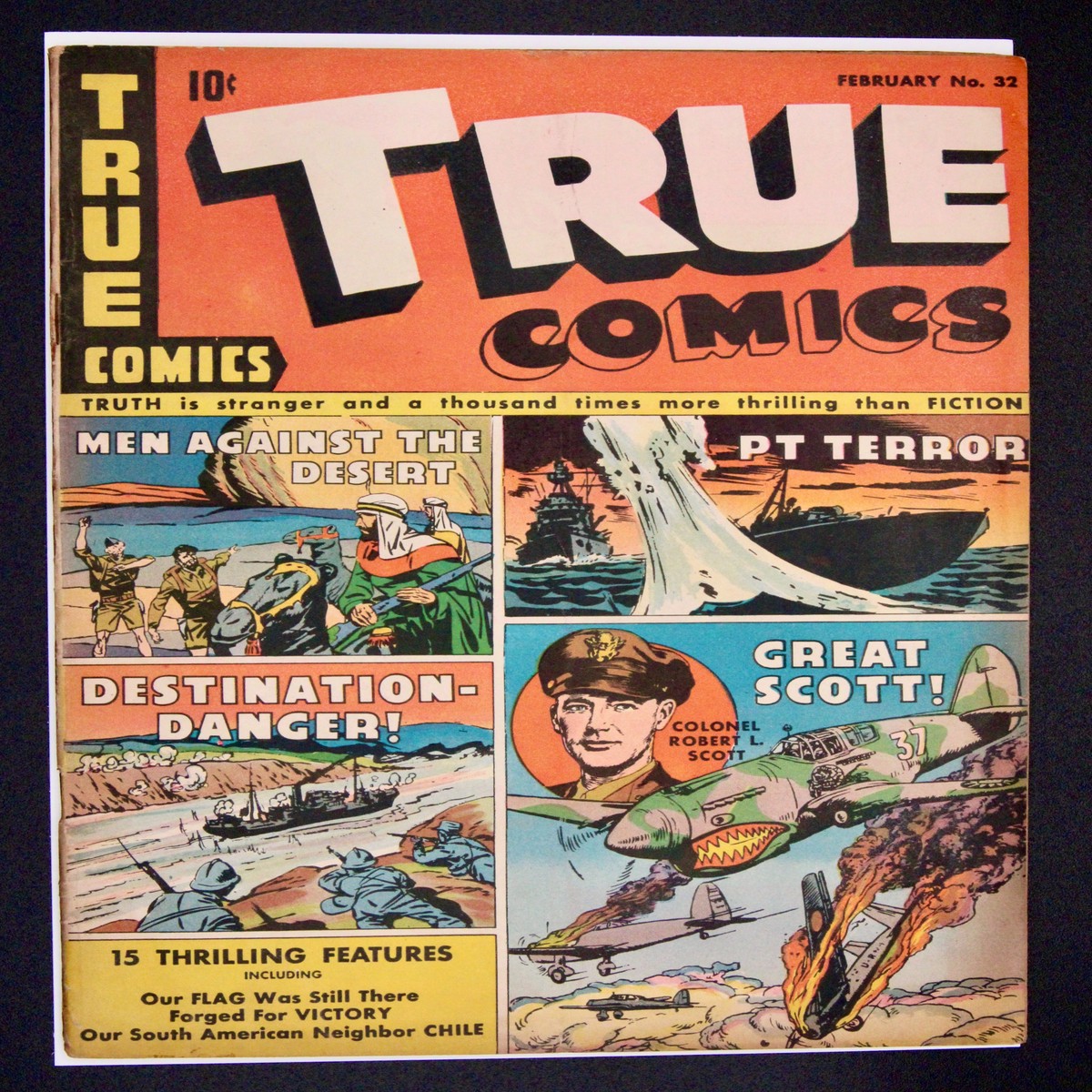 True Comics 32 Parents Magazine Press (1944) Pre-Code War Golden Age