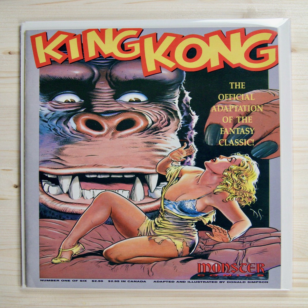 King Kong 1 Monster (1990) 85 VF Dave Stevens Art