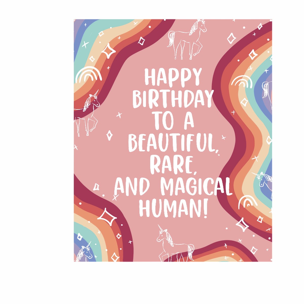 Happy Birthday To A Beautiful Rare And - Greeting Card