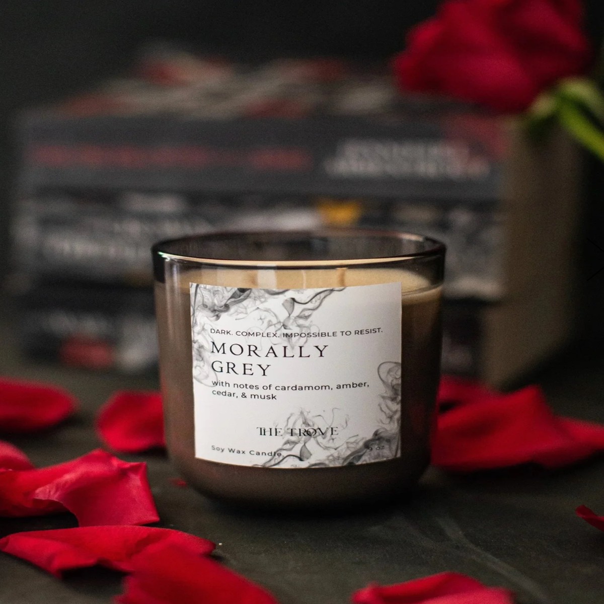 9 OZ CANDLE MORALLY GREY