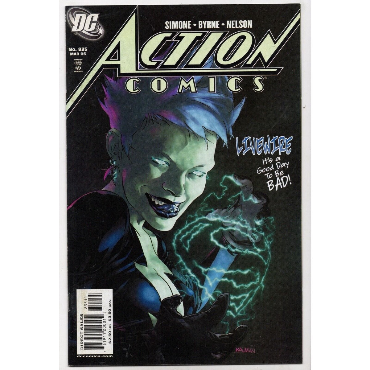 Action Comics 835 DC Comics (2006) Origin 1st App Livewire DCU James G