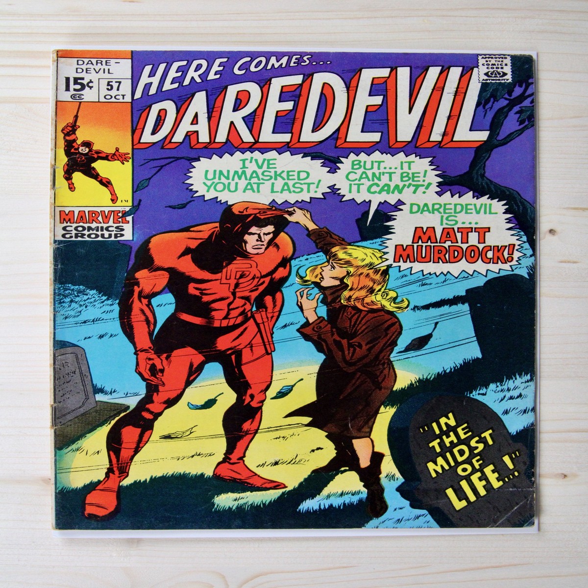 Daredevil 57 Marvel (1969) 55 FN- Daredevil In the Midst of Life Stan Lee