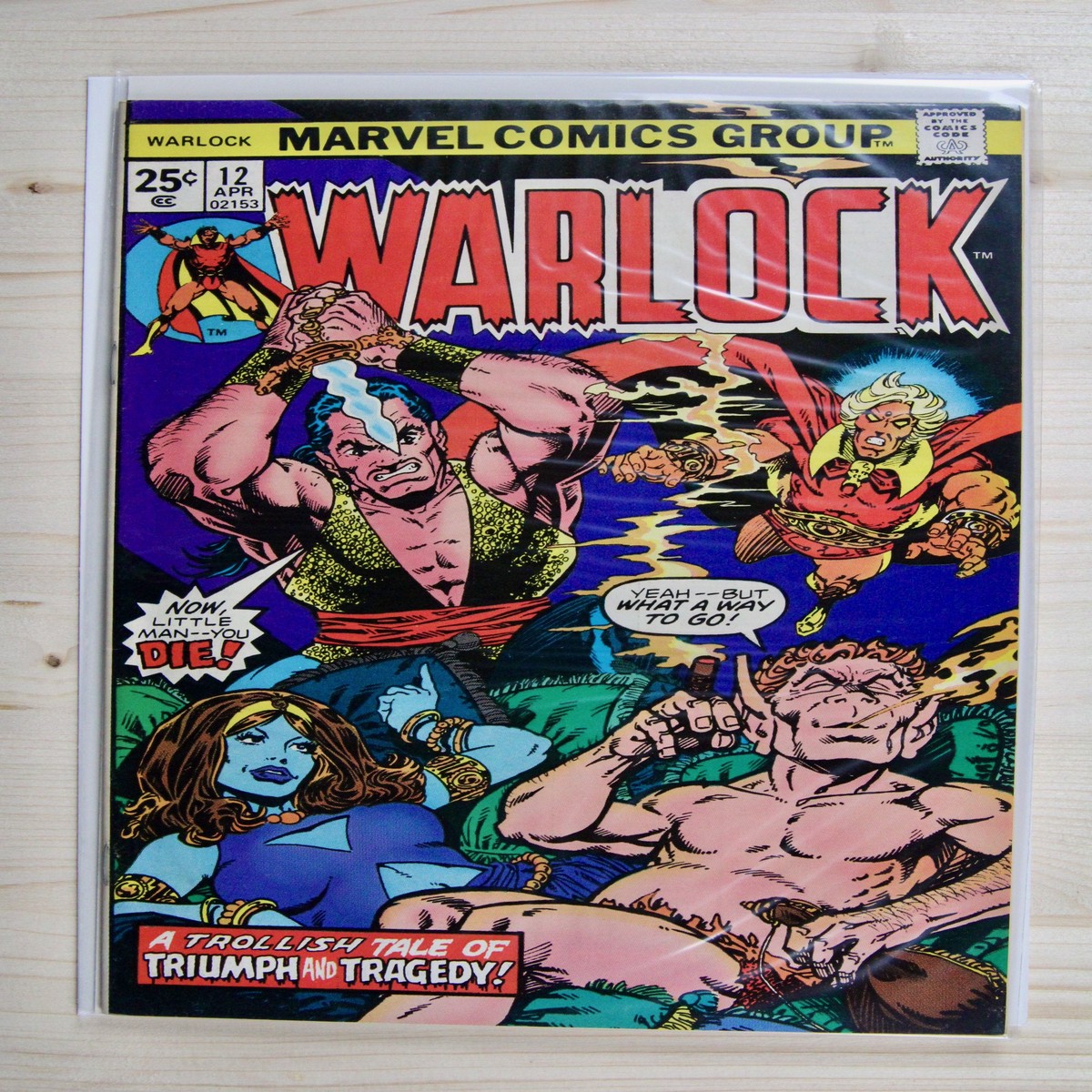 Warlock 12 Marvel (1976) 92 NM- Pip the Troll