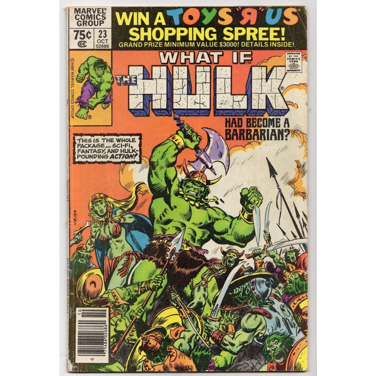 What If 23 Hulk Had Become a Barbarian Marvel Comics (1980) Eternals Origin
