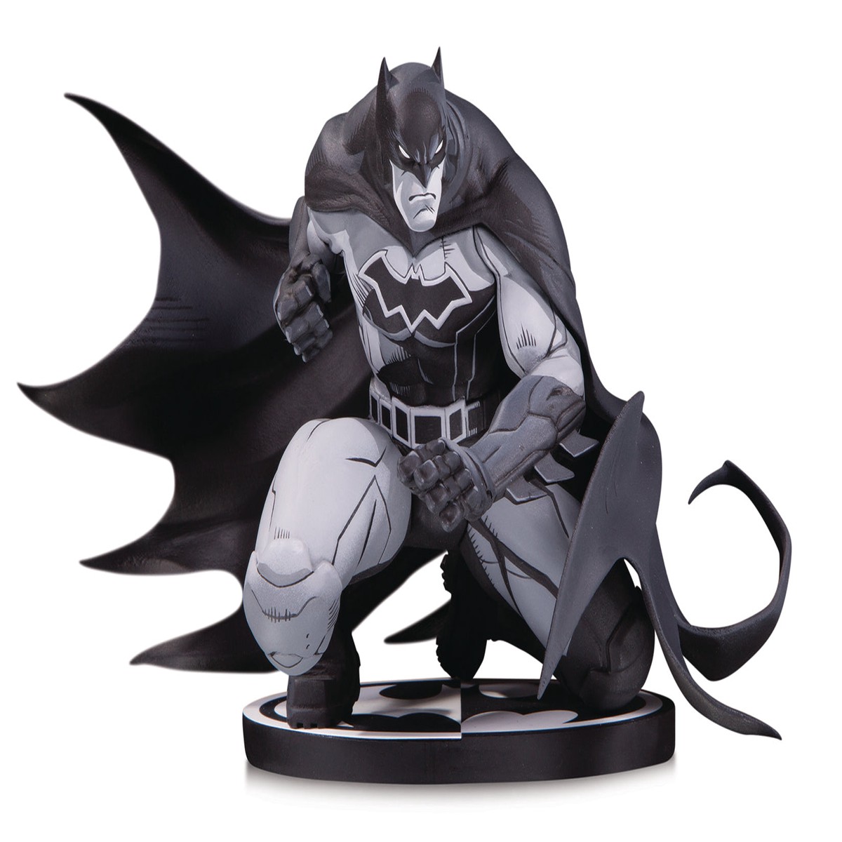 BATMAN BLACK WHITE STATUE BY JOE MADUREIRA