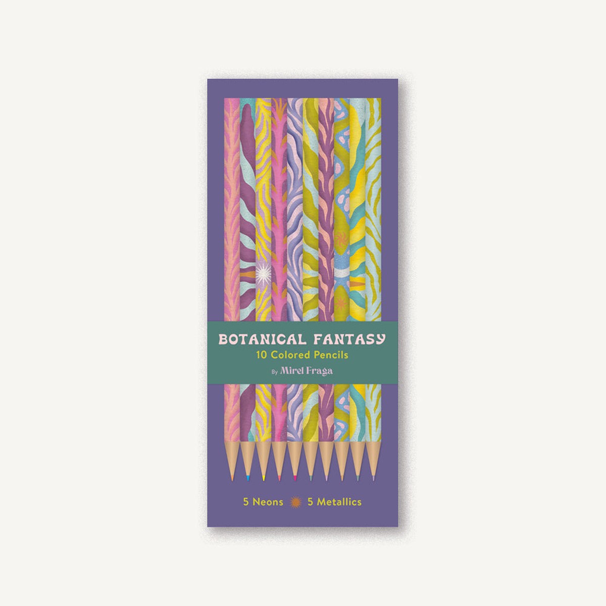 Botanical Fantasy 10 Colored Pencils