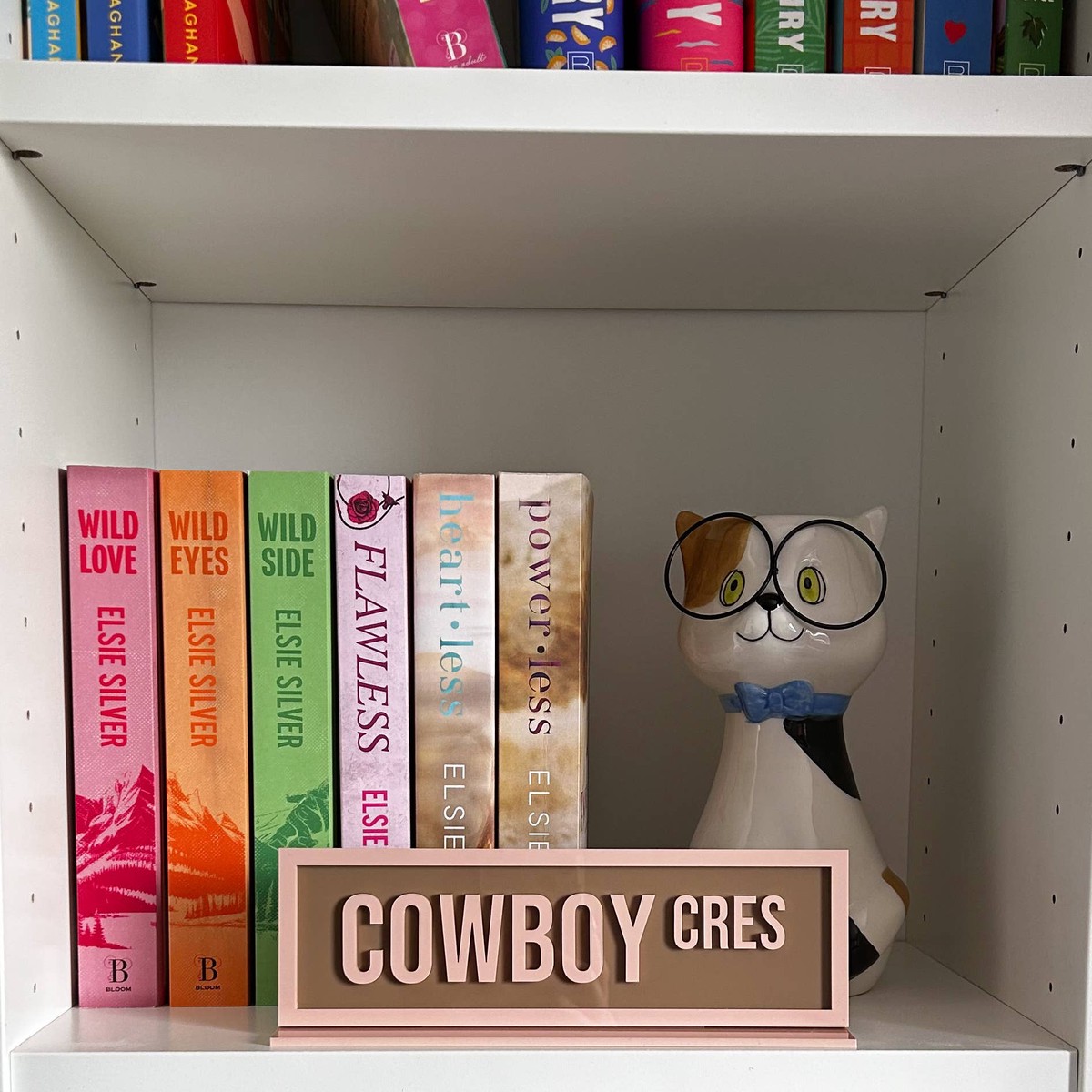 Acrylic Shelf Sign Cowboy Cres