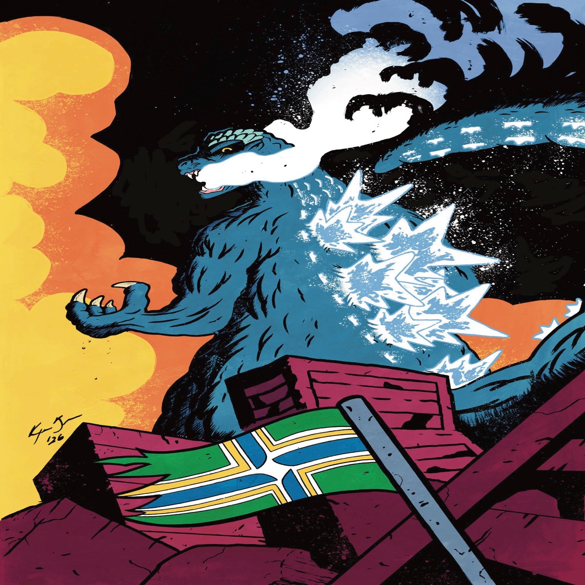Godzilla Vs America Portland - IDW Exclusive