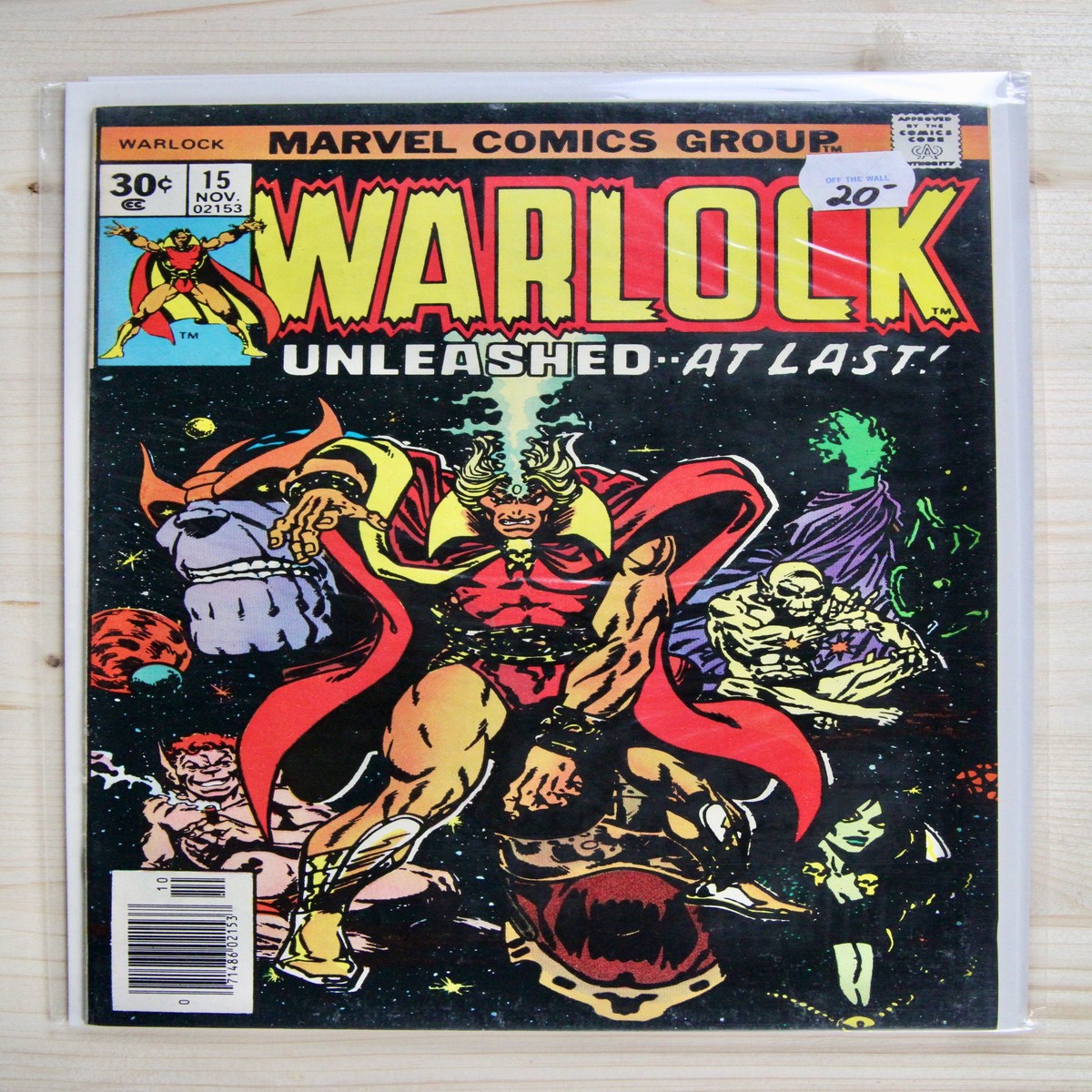 Warlock 15 Marvel (1976) 92 NM- 1st Gamora Cover