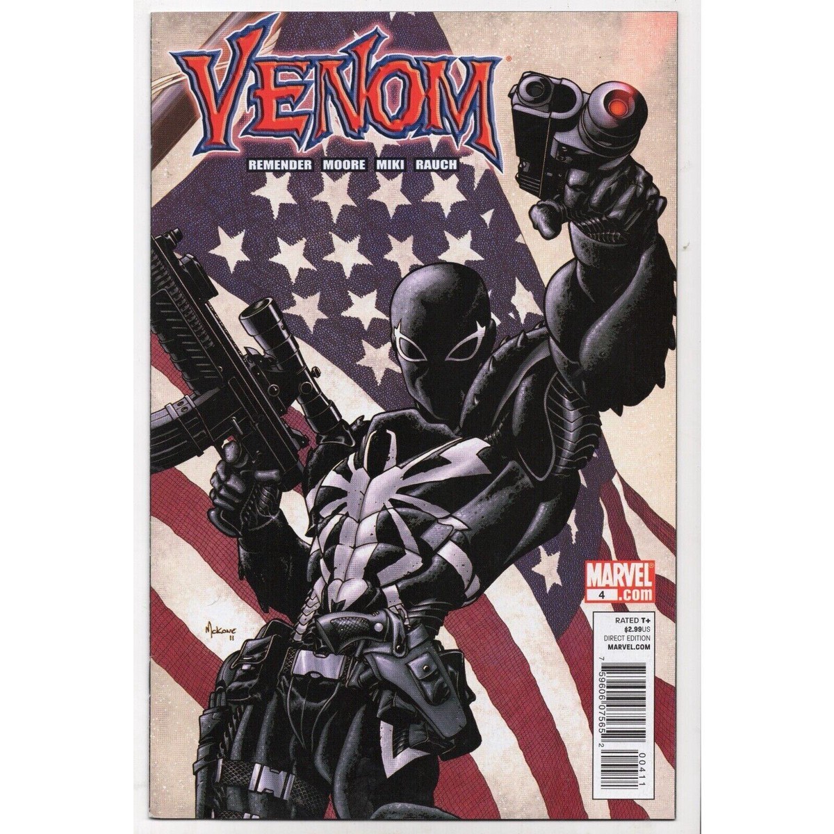 Venom 4 Marvel Comics (2011) Agent Venom Joe Quesada Cover