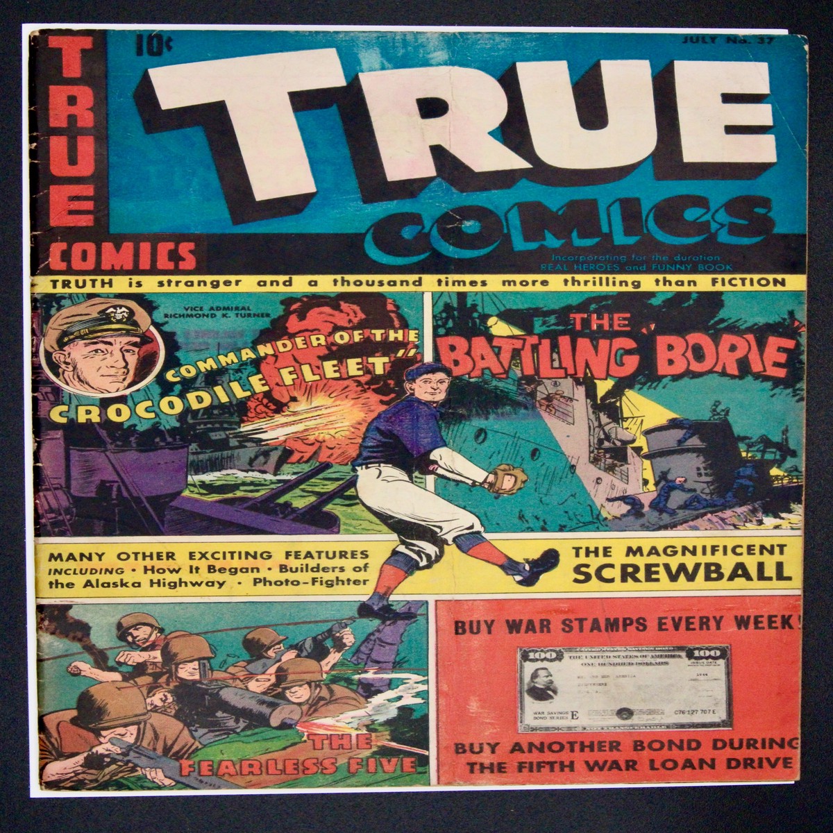 True Comics 37 Parents Magazine Press (1944) Pre-Code War Golden Age