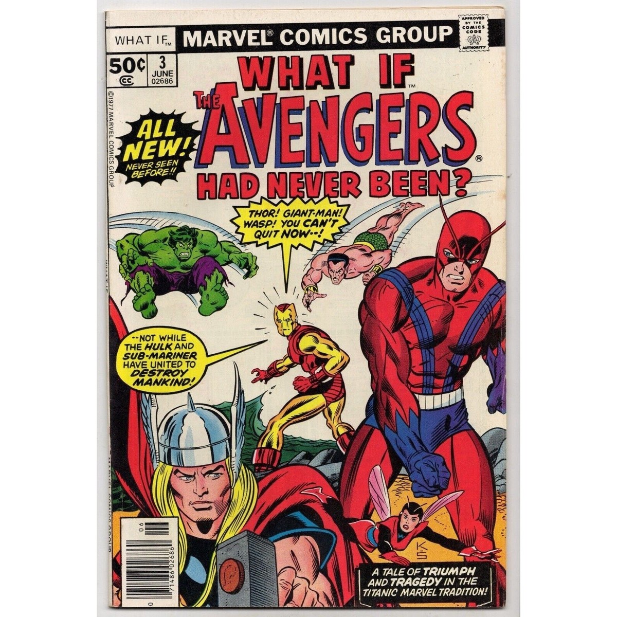 What If 3 Marvel Comics (1977) The Avengers Had Never Formed