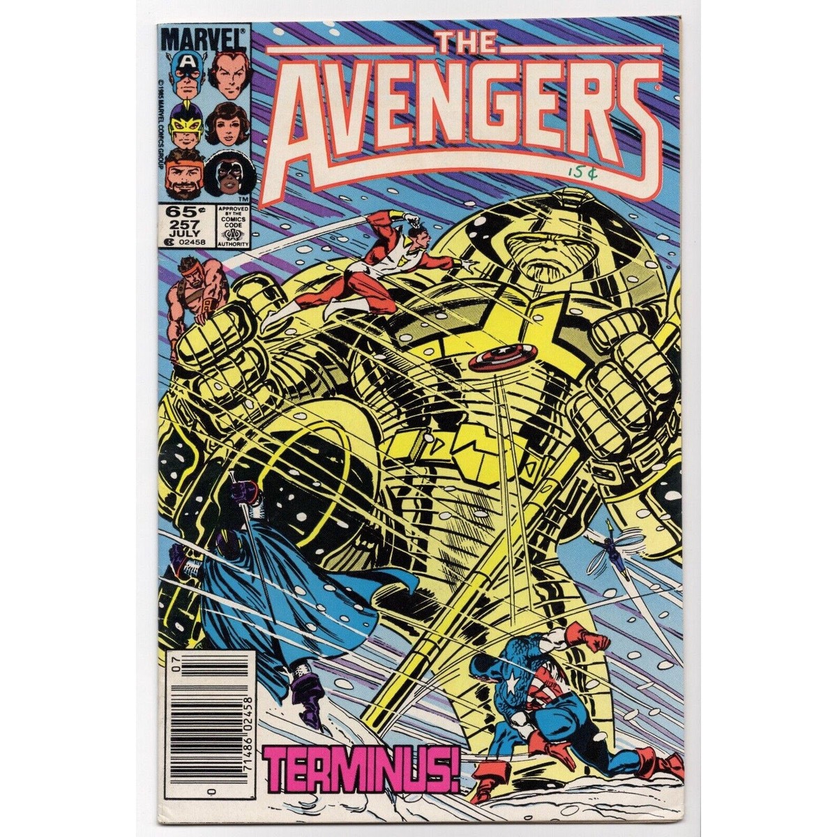 AVENGERS 257 MARVEL COMICS (1985) NEWSSTAND NEBULA 1st APPEARANCE
