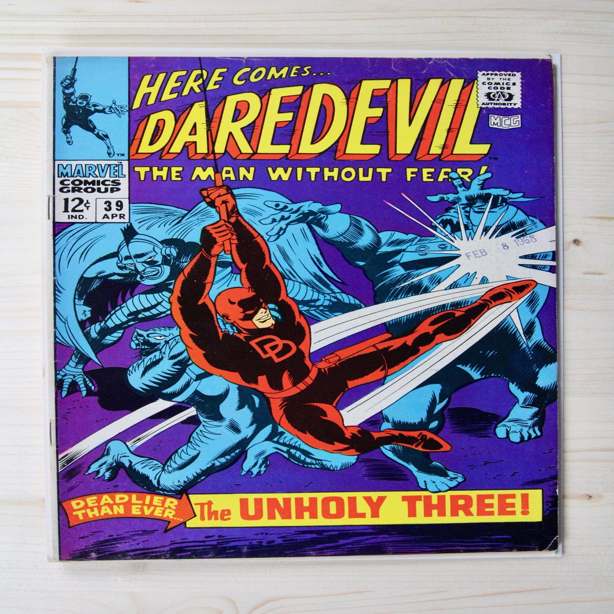 Daredevil 39 Marvel (1968) 55 FN- Stan Lee story