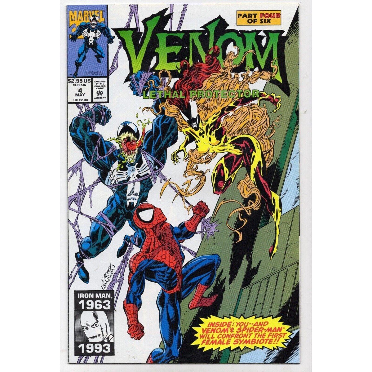 Venom Lethal Protector 4 Marvel Comics (1993) first app SCREAM