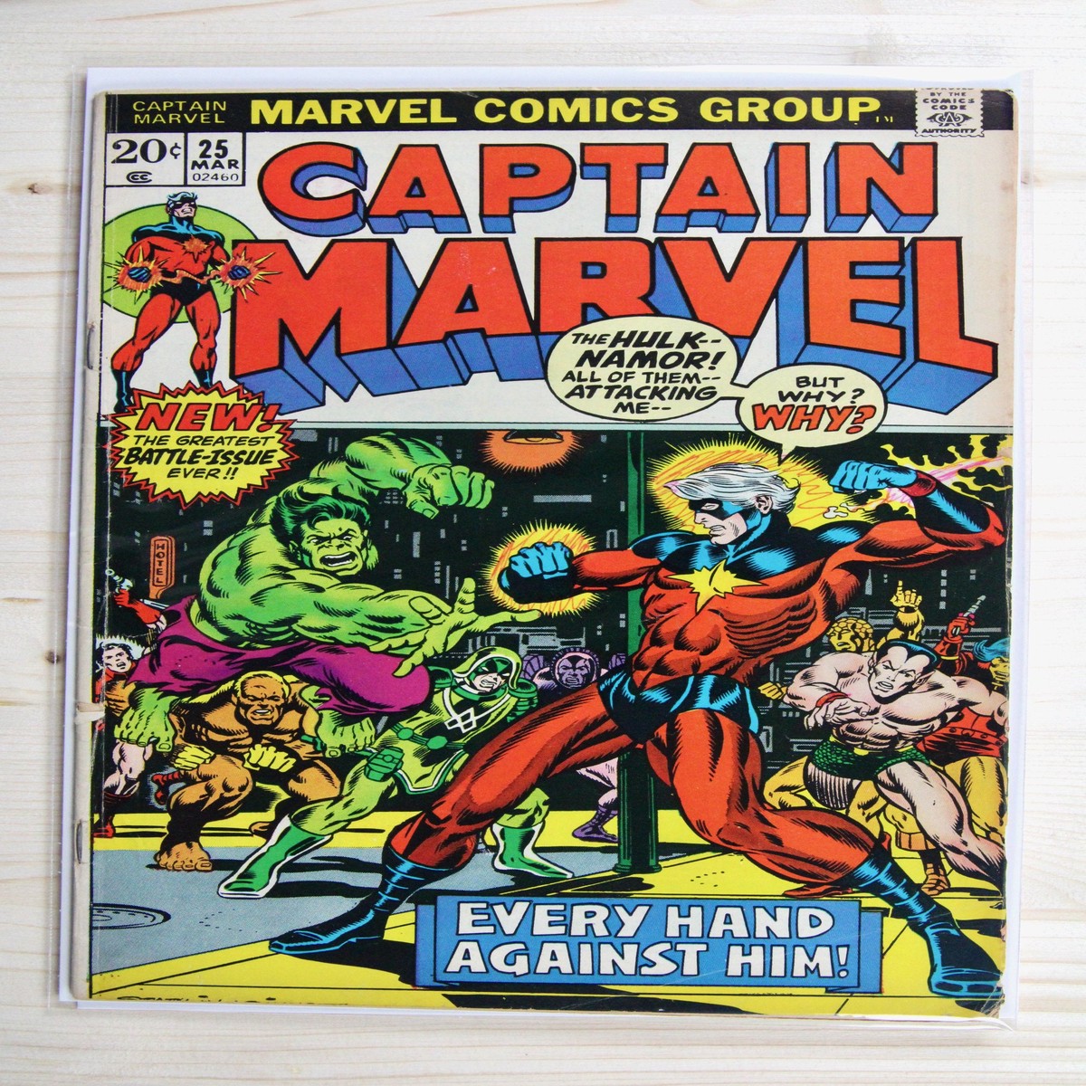Captain Marvel 25 Marvel (1973) 50 VGFN Thanos War Joe Sinnott cover
