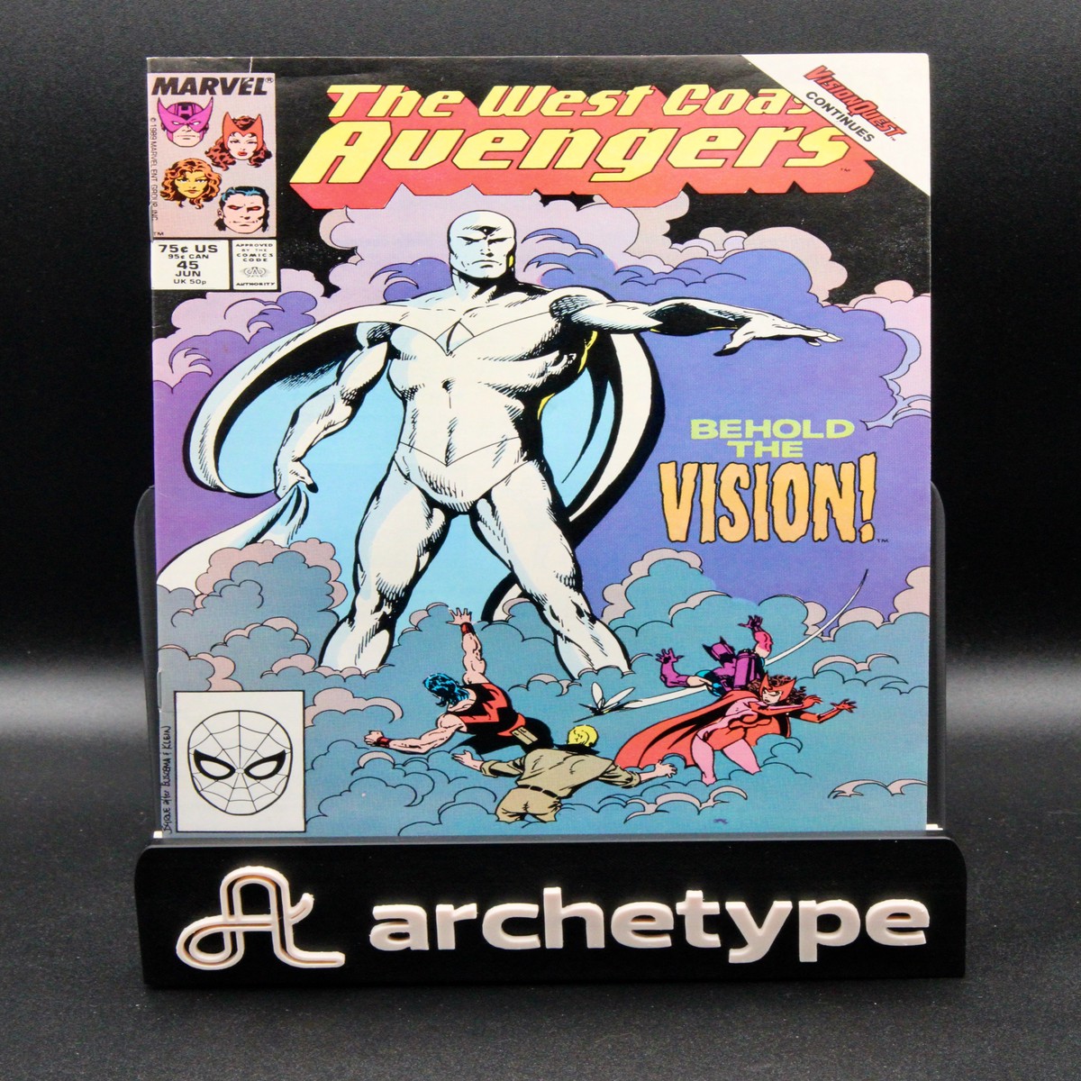 West Coast Avengers 45 Marvel (1989) NM- White Vision