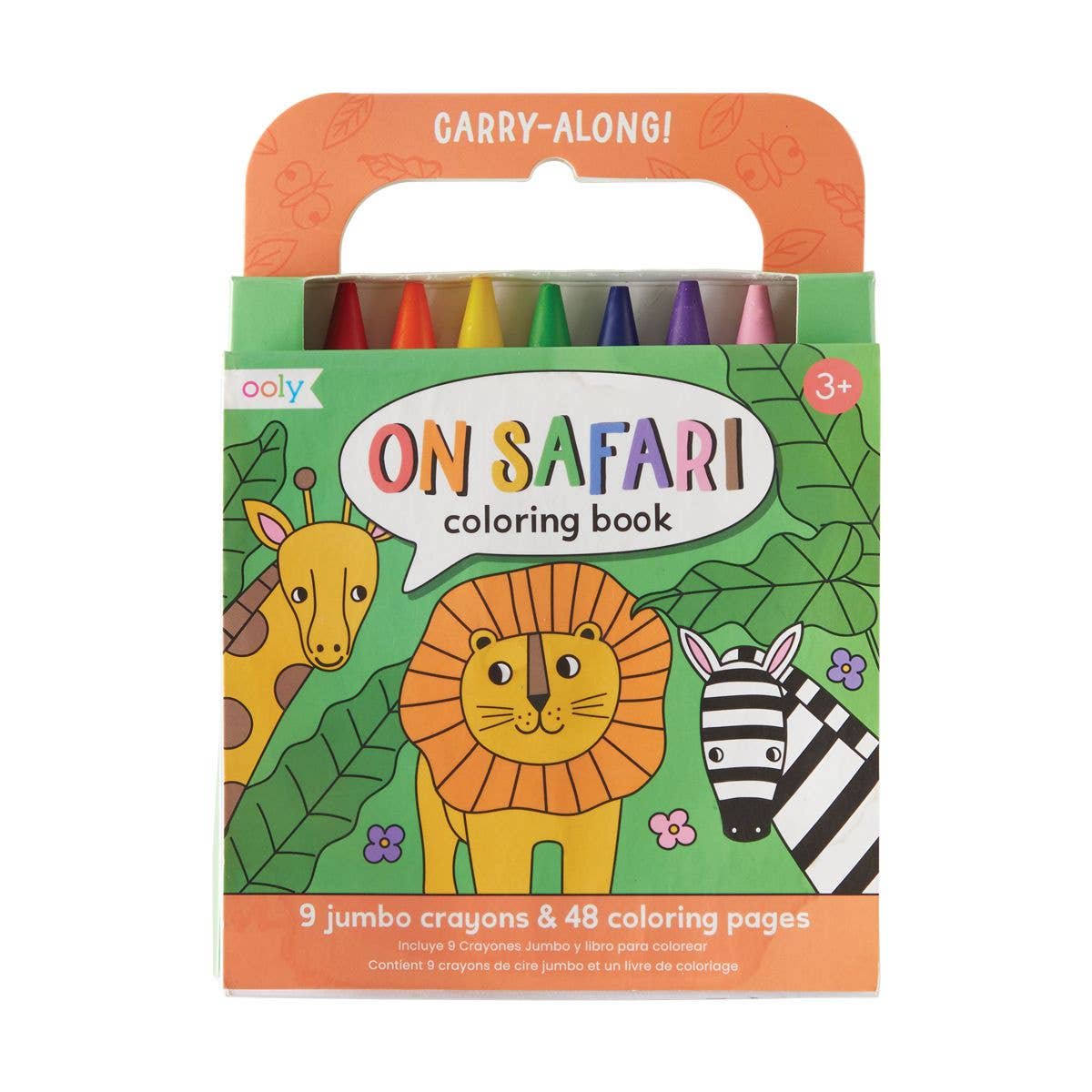 Carry Along Crayon Coloring Book Kit-On Safari