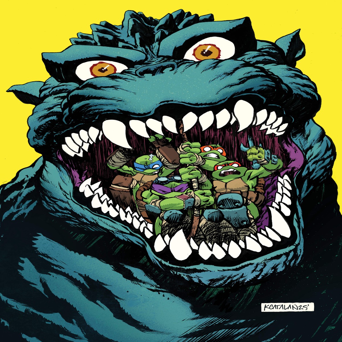 Teenage Mutant Ninja Turtles x Godzilla 4 - IDW Exclusive