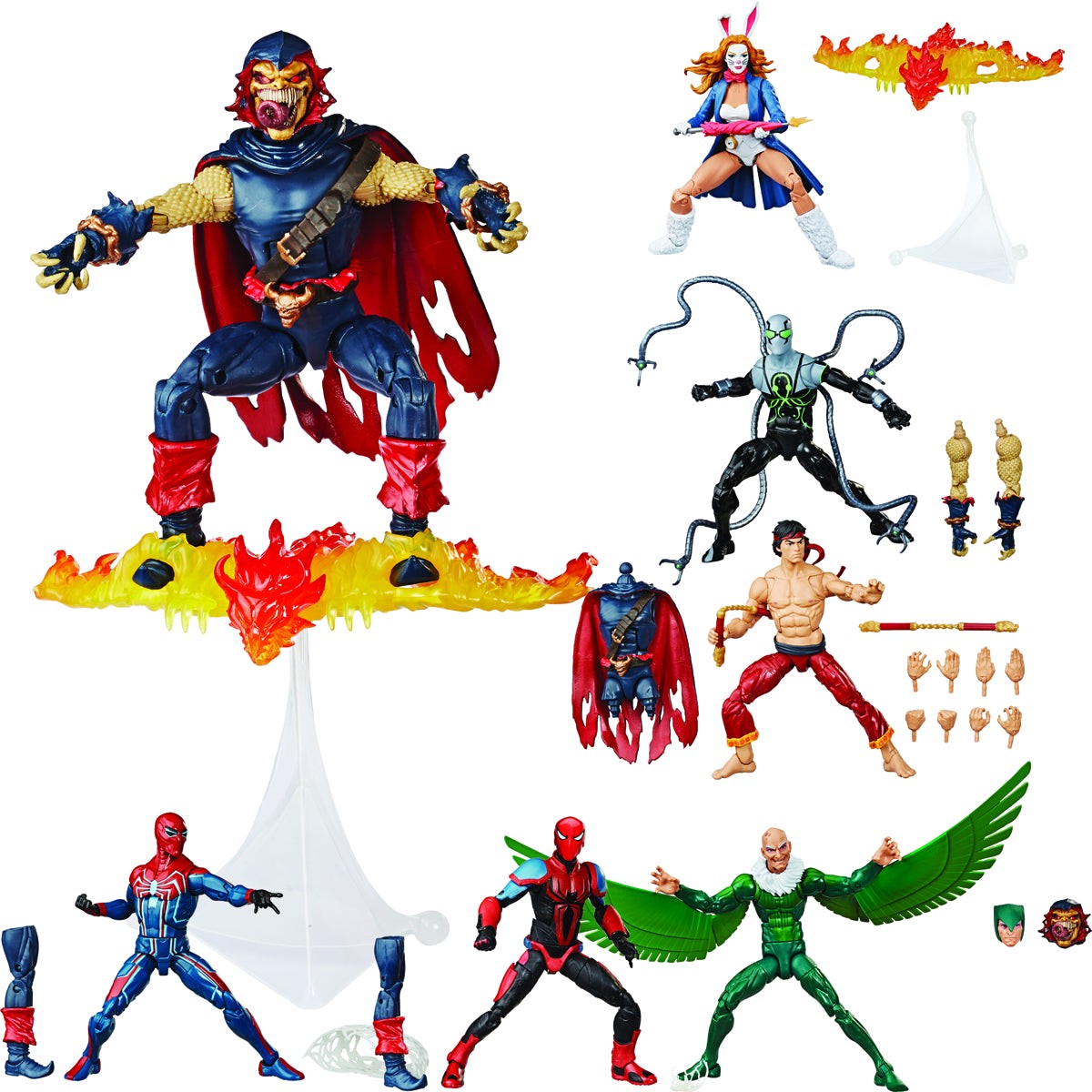 SPIDER-MAN LEGENDS 6IN AF ASST GAMERVERSE SET OF 6