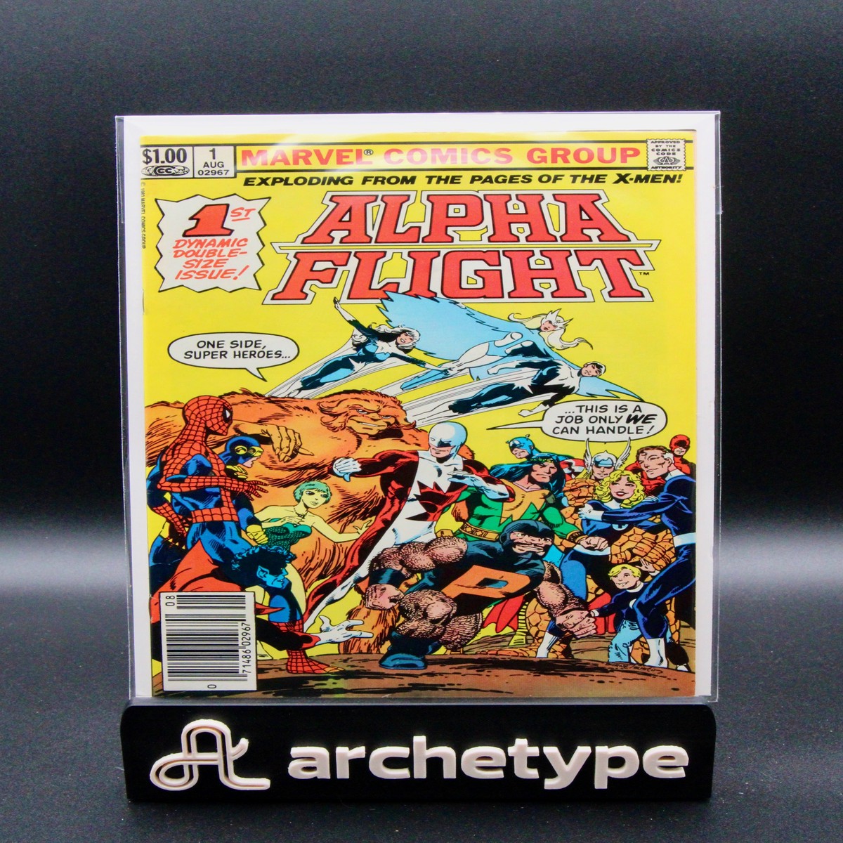 Alpha Flight 1 Marvel (1983) Newsstand box19