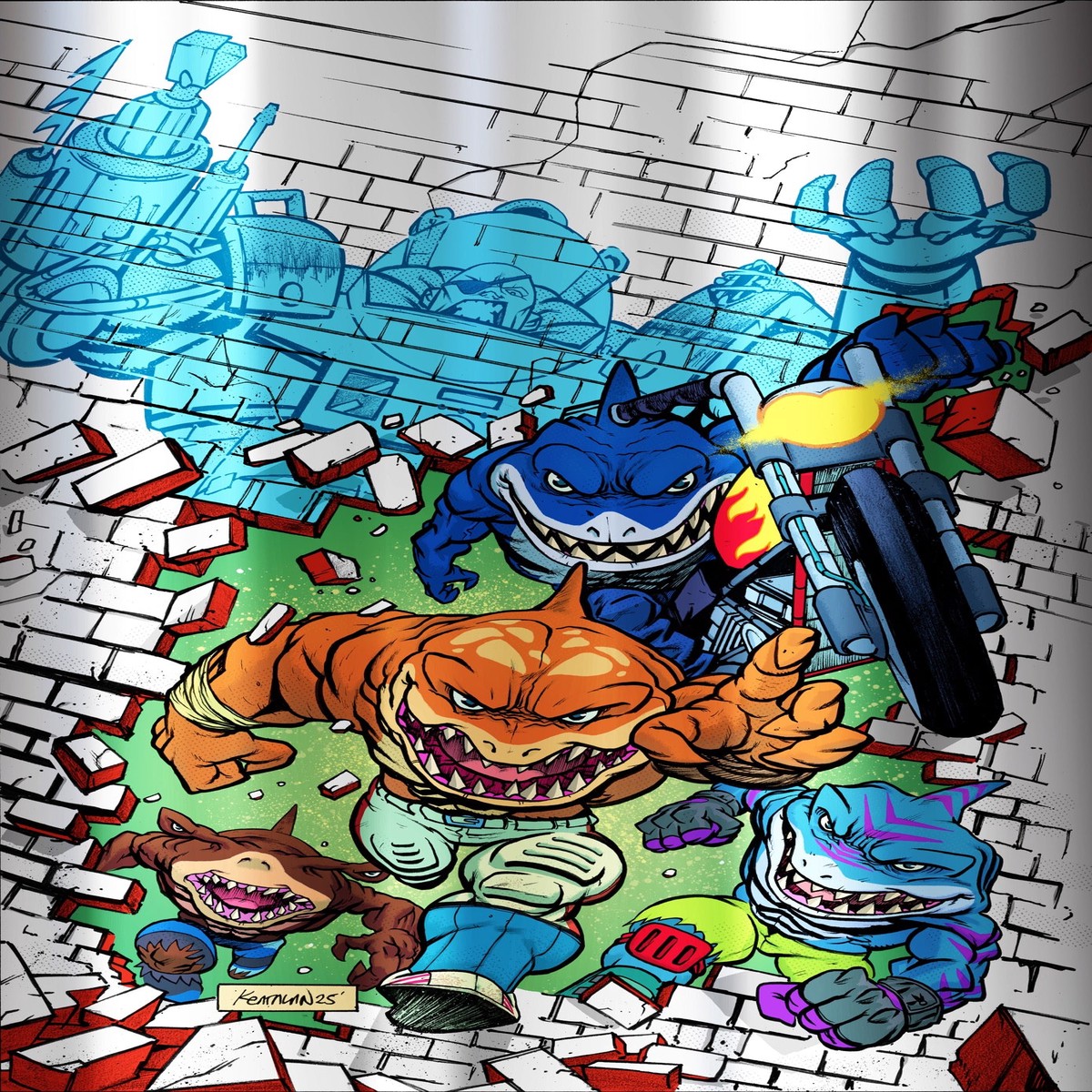 Street Sharks 1 - IDW Foil Exclusive
