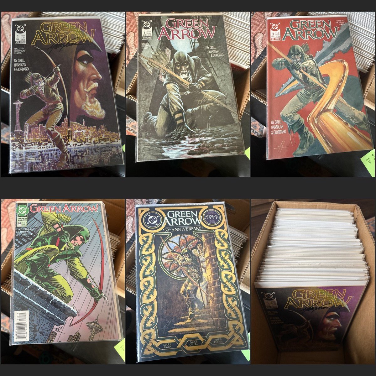 Green Arrow 1-80 DC (1988) 1 Signed Mike Grell Run Lot