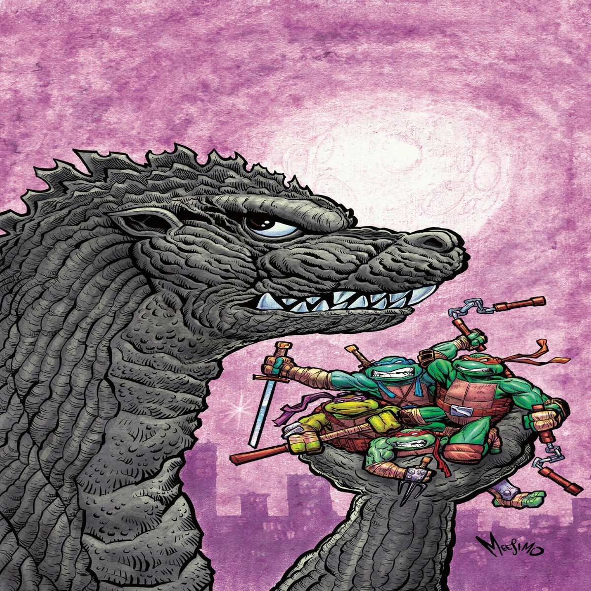 Teenage Mutant Ninja Turtles x Godzilla 2 - IDW Exclusive