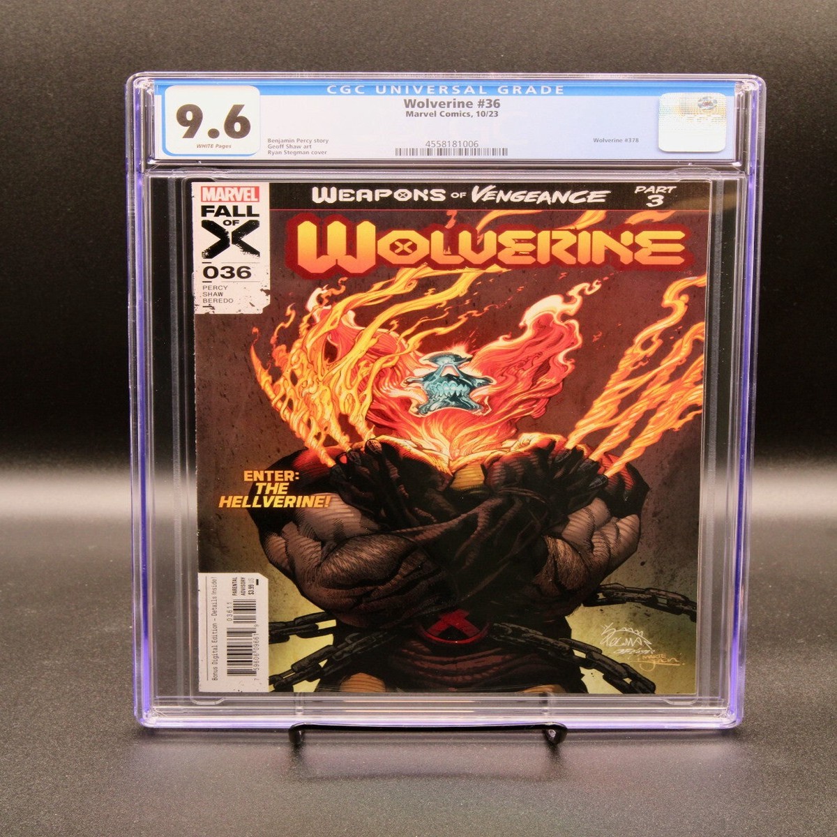 Wolverine 36 Marvel Comics (2023) 1st Hellverine CGC 96